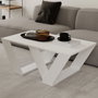 Hanah Home Pipra - Mesa de centro blanca